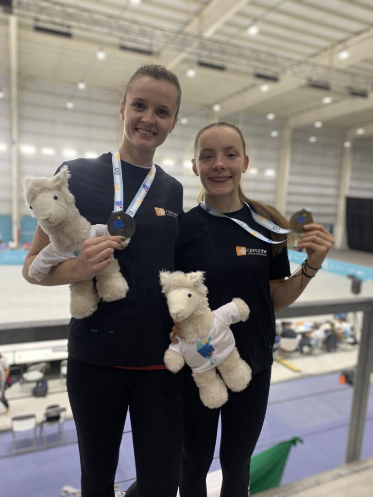 Medalistki pair slalom, Klaudia Hartmanis i Justyna Tęczar