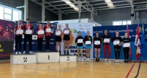 Pair slalom podium